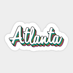 Retro Atlanta Sticker